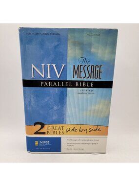 NIV / The Message Parallel Bible 2006 Zondervan Hardcover Dust Jacket